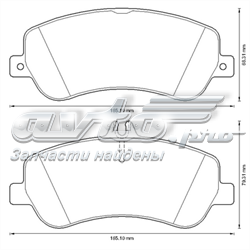 Купити 573321J Jurid/Bendix Колодки гальмівні передні, дискові