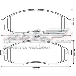 Передні тормозні колодки 572551J Jurid/Bendix