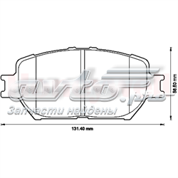 Колодки гальмівні передні, дискові 572553J Jurid/Bendix