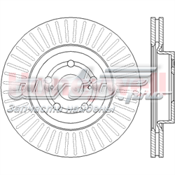 Диск переднього гальма Jurid/Bendix 562439JC ціна, від 45.55 USD