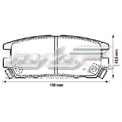 Купити 572200J Jurid/Bendix Задні колодки