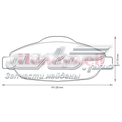 Купити 573241J Jurid/Bendix Колодки гальмівні передні, дискові
