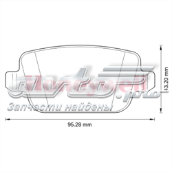 Купити 573263J Jurid/Bendix Задні колодки