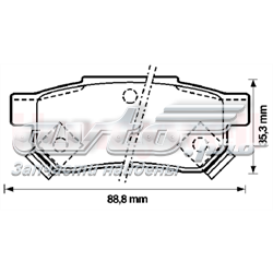Задні гальмівні колодки Jurid/Bendix 572136J ціна, від 12.90 USD