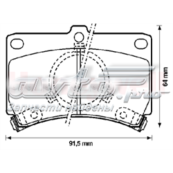 Тормозні колодки Jurid/Bendix 572144J