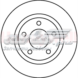 Диск переднього гальма Jurid/Bendix 562060J ціна, від 38.06 USD