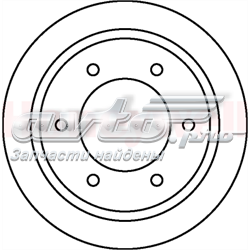 Диск гальмівний передній 562064J Jurid/Bendix