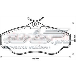 Купити 571937J Jurid/Bendix Колодки гальмівні передні, дискові