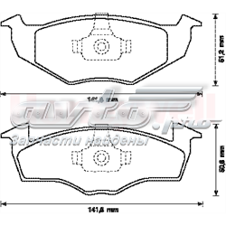 Тормозні колодки Jurid/Bendix 571923J