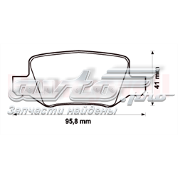 Купити 573082J Jurid/Bendix Задні колодки