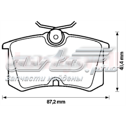 Задні гальмівні колодки Jurid/Bendix 571906J ціна, від 16.67 USD