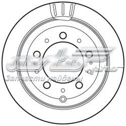 Диск гальмівний задній 562744JC Jurid/Bendix