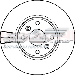 Диск гальмівний передній Jurid/Bendix 562103JC