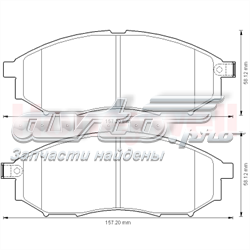 Купити 572575J Jurid/Bendix Колодки гальмівні передні, дискові