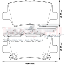 Задні гальмівні колодки Jurid/Bendix 572580J ціна, від 23.50 USD