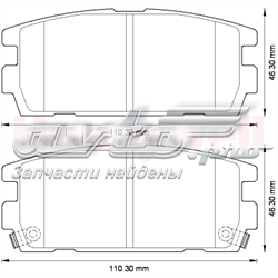 Задні дискові колодки Jurid/Bendix 572581J