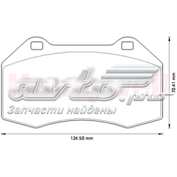 573253J Jurid/Bendix Передні гальмівні колодки
