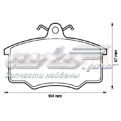 Тормозні колодки Jurid/Bendix 571491D