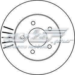Диск гальмівний передній 562137JC Jurid/Bendix