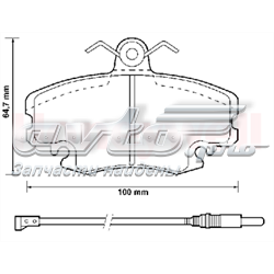 Купити 571526J Jurid/Bendix Колодки гальмівні передні, дискові