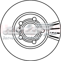 Купити 562043JC Jurid/Bendix Ротор гальмівний
