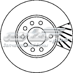 Гальмівні диски передні 562070JC Jurid/Bendix