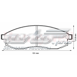 Тормозні колодки Jurid/Bendix 572495J