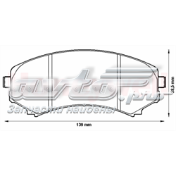 Купити 572497J Jurid/Bendix Колодки гальмівні передні, дискові