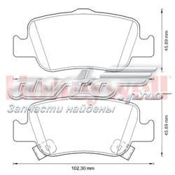 Задні гальмівні колодки Jurid/Bendix 572601J ціна, від 21.44 USD