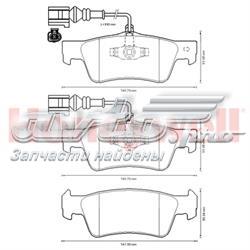 Колодки гальмові задні, дискові 573301J Jurid/Bendix