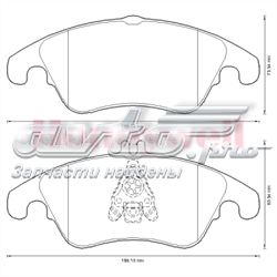 Купити 573291J Jurid/Bendix Колодки гальмівні передні, дискові