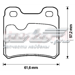 Купити 571407J Jurid/Bendix Задні колодки