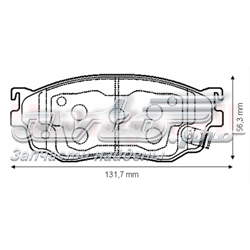 Гальмівні колодки Jurid/Bendix 572444J ціна, від 19.62 USD