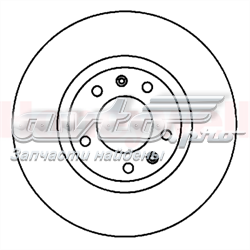 Диск гальмівний передній Jurid/Bendix 561509J