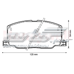 Гальмівні колодки Jurid/Bendix 572256J ціна, від 16.91 USD