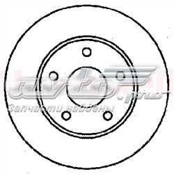 Диск гальмівний передній Jurid/Bendix 561356J