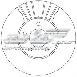 Диск гальмівний передній 562292JC Jurid/Bendix