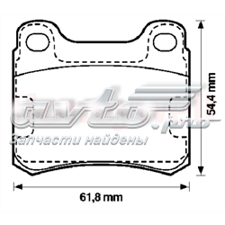 Задні гальмівні колодки Jurid/Bendix 571344J ціна, від 11.61 USD