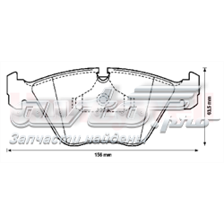 Гальмівні колодки Jurid/Bendix 571355J ціна, від 30.06 USD