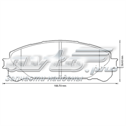 Гальмівні колодки Jurid/Bendix 572655J ціна, від 36.42 USD
