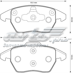 Купити 573134J Jurid/Bendix Колодки гальмівні передні, дискові