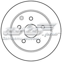 Диск гальмівний задній 562808JC Jurid/Bendix