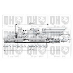 Диск переднього гальма QUINTON HAZELL BDC3546 ціна, від 20.28 USD