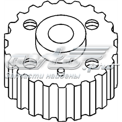 Зірка-шестерня приводу коленвалу двигуна 100833755 Hans Pries (Topran)