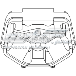 Подушка (опора) двигуна, задня 201352755 Hans Pries (Topran)