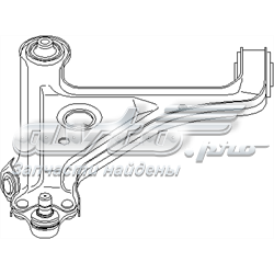 Важіль передньої підвіски нижній, правий 203834586 Hans Pries (Topran)