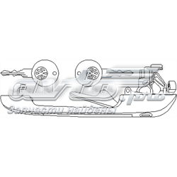 Ручка передньої двері зовнішня ліва 102878755 Hans Pries (Topran)