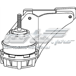 Подушка (опора) двигуна, ліва 103729755 Hans Pries (Topran)