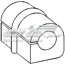 Втулка стабілізатора переднього 200449886 Hans Pries (Topran)