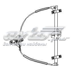 Механізм склопідіймача двері передньої, правої 102888756 Hans Pries (Topran)